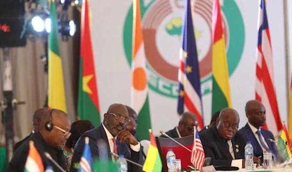 The leaders of the ECOWAS member countries at the 64th summit in the city of Abidjan, Ivory Coast, on December 10, 2023. AFP