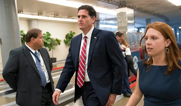 Ron Dermer walks through the Capitol in Washington, Wednesday, Sept. 11, 2019. (AP Photo/J. Scott Applewhite)