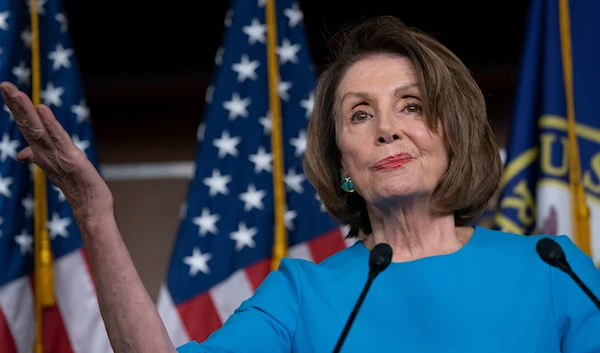 Former Speaker of the House Nancy Pelosi, D-Calif., meets with reporters at her weekly news conference at the Capitol in Washington, Thursday, May 16, 2019.(AP)