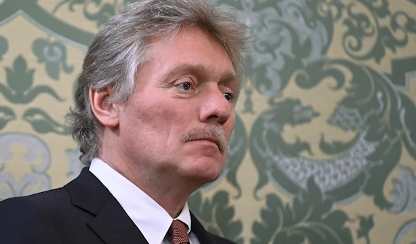 Kremlin spokesman Dmitry Peskov attends a meeting of Russian President Vladimir Putin and Tajikistan's President Emomali Rahmon at the Kremlin in Moscow, Russia, Tuesday, Nov. 21, 2023(AP)