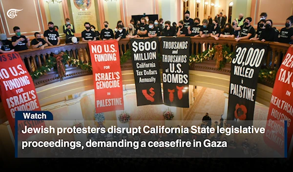 Jewish protesters disrupt California State legislative proceedings, demanding a ceasefire