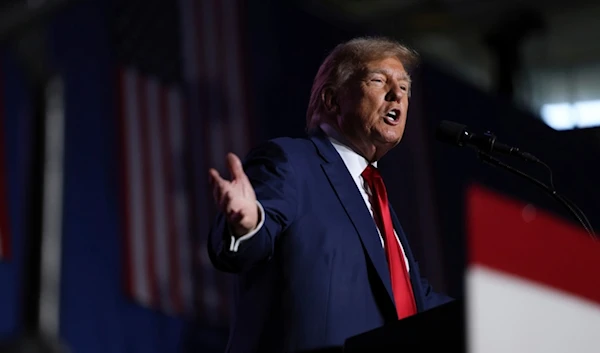 Former President Donald Trump speaks at a campaign rally Saturday Dec. 16, 2023, in Durham, N.H. (AP)