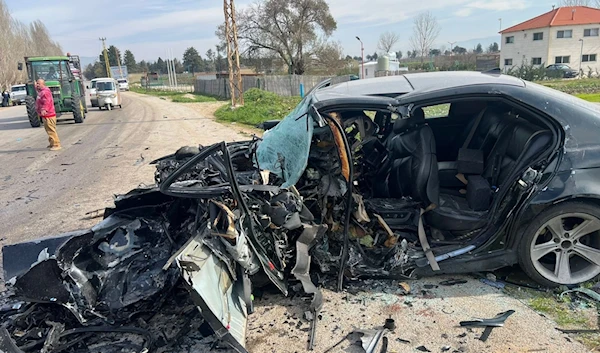 Israeli drone strikes civilian car in Lebanon's Bent Jbeil