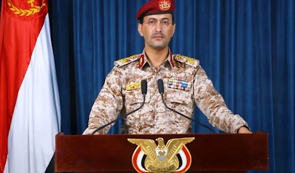 Yemeni Armed Forces spokesman, Yahya Saree, giving a statement(Yemeni Military Media)