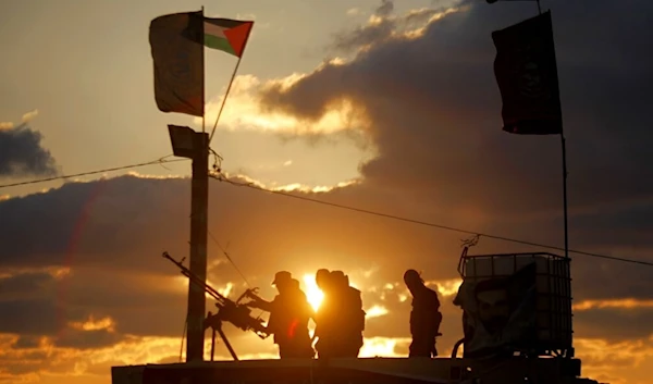 Palestinian militants from the Al Nasser Brigades, an armed wing of the Popular Resistance Committees (PRC), participate in a training session in Khan Younis, southern Gaza Strip, Friday, Sept. 27, 2013. (AP)