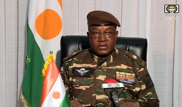 General Abdourahamane Tiani, appears on state TV on July 28, 2023. © Screen grab from Niger state television