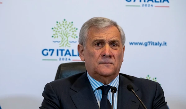 Italian Foreign Minister Antonio Tajani listens to questions during a press conference on G7 at the Foreign Ministry in Rome, Wednesday, Jan. 17, 2024. (AP)