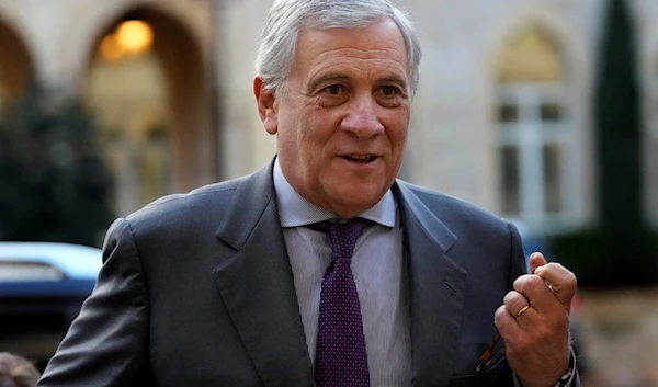 Italian Foreign Minister Antonio Tajani, arrives at the government palace to meet with Lebanese caretaker Prime Minister Najib Mikati, in Beirut, Lebanon, Wednesday, Jan. 24, 2024. (AP)