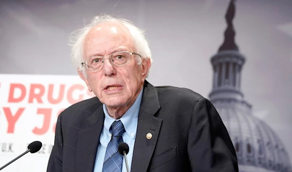 Sen. Bernie Sanders, speaks during a news conference on Jan. 25, 2024, at the Capitol in Washington. (AP)