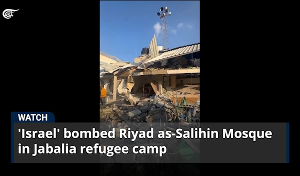 'Israel' bombed Riyad as-Salihin Mosque in Jabalia refugee camp