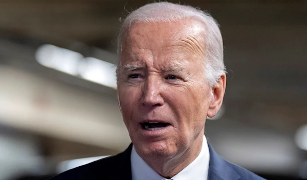 resident Joe Biden speaks about his meeting with Alexei Navalny's widow Yulia Navalnaya and daughter Dasha, in San Francisco, Thursday, Feb. 22, 2024. (A