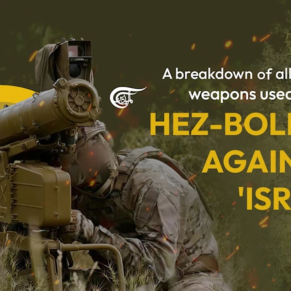 A breakdown of all the different weapons used by Hezbollah against 'Israel'