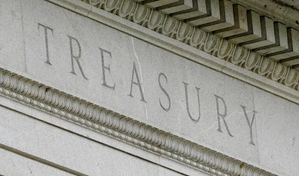 This May 4, 2021 file photo shows the Treasury Building in Washington. (AP)