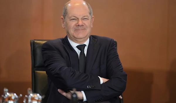 German Chancellor Olaf Scholz chairs the cabinet meeting of the German government at the chancellery in Berlin, Wednesday, Feb. 28, 2024. (AP Photo/Markus Schreiber)