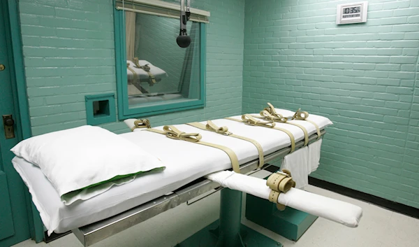 The state of Texas execution chamber in Huntsville, Texas, is pictured on May 27, 2008 (AP)