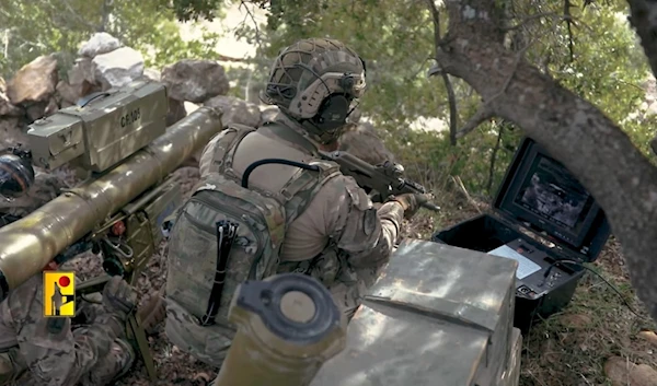 A Hezbollah fighter during an operation on Sunday, February 24, 2024. (Hezbollah Military Media)