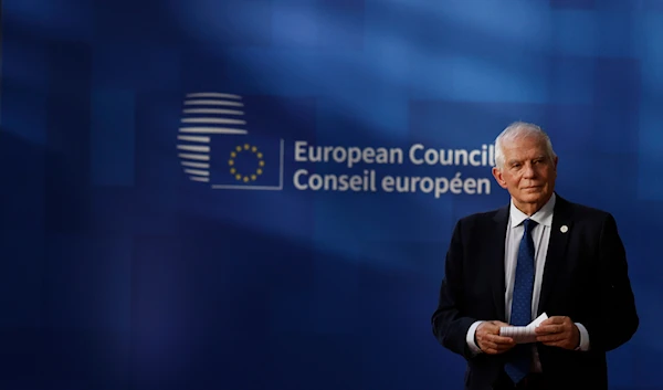 European Union foreign policy chief Josep Borrell arrives for an EU summit in Brussels, Thursday, Feb. 1, 2024(AP)