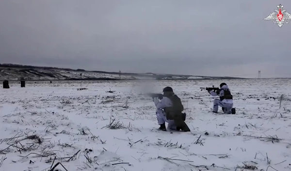 Russian troops training in direction of the Donetsk. (Russian Ministry of Defense)