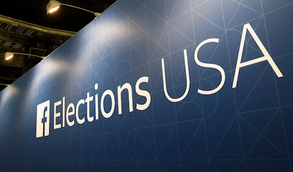 Facebook Elections signs stand in the media area at Quicken Loans Arena in Cleveland, Thursday, Aug. 6, 2015, before the first Republican presidential debate.(AP)