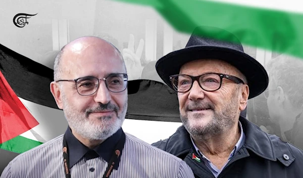 Ben Jeddou congratulates George Galloway on sweeping Rochdale victory