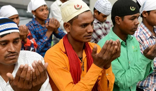 Muslims in India offer prayers in Amritsar (AFP via Getty Images)