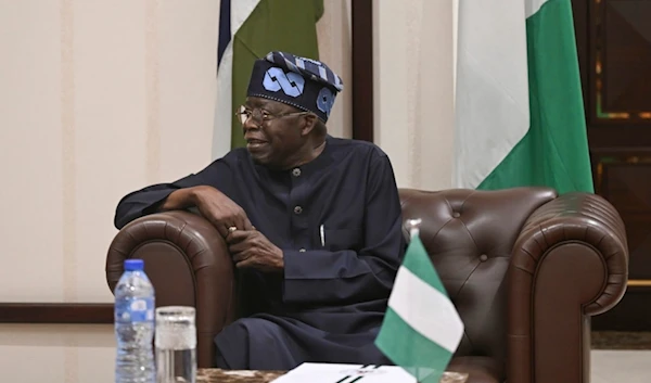 Nigerian President Bola Tinubu listens during a meeting with US Secretary of State Antony Blinken, at the Presidential Villa in Abuja, Nigeria, Tuesday, Jan. 23, 2024. (AP)