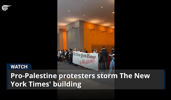 Pro-Palestine protesters storm The New York Times' building