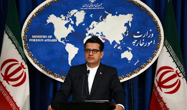 In this May 28, 2019 file photo, Iran's then-Foreign Ministry spokesman Abbas Mousavi speaks at a media conference in Tehran, Iran. (AP)