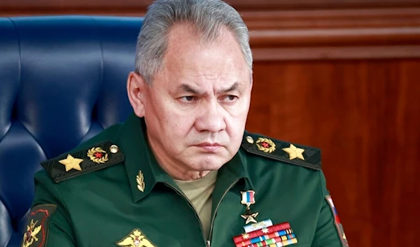 Russian Defense Minister Sergei Shoigu attends a meeting of Russian President Vladimir Putin with senior military officers in Moscow, Russia, Wednesday, Dec. 21, 2022. (AP)