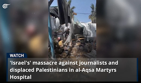 'Israel's' massacre against journalists and displaced Palestinians