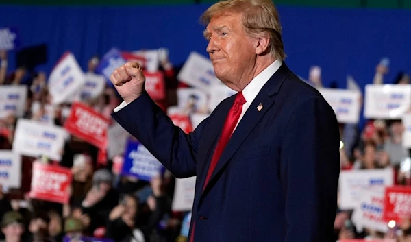 Republican presidential candidate former President Donald Trump arrives at a campaign rally, March 2, 2024, in Greensboro, N.C. (AP)