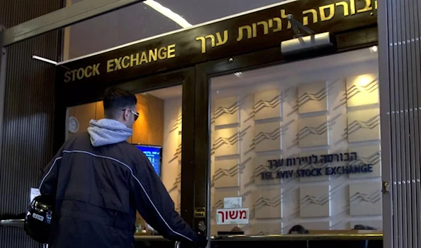 A man is seen at the Tel Aviv Stock Exchange in "Tel Aviv", Palestine, 2011 (Jack Guez/AFP)