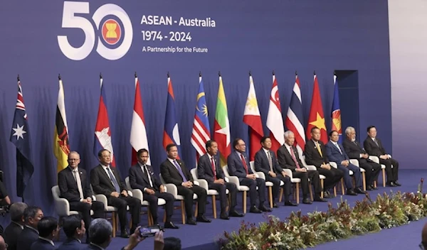 Members of ASEAN pose for a photo during the Association of Southeast Asian Nations, ASEAN-Australia Special Summit in Melbourne, Australia, Tuesday, March 5, 2024. (AP)