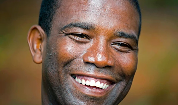 Guy Philippe smiles during an interview in Pestel, Haiti, Aug. 24, 2016.(AP)