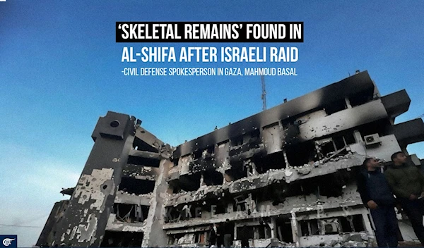 ‘Skeletal remains’ found in al-Shifa after Israeli raid