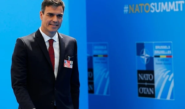 Spanish Prime Minister Pedro Sanchez arrives for an EU summit in Brussels, on Thursday, March 21, 2024. (AP)