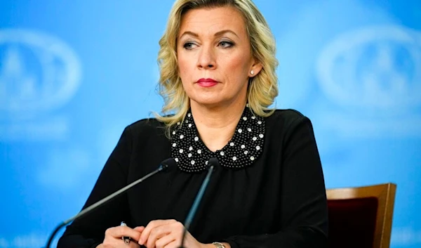 Russian Foreign Ministry spokeswoman Maria Zakharova attends Russian Foreign Minister Sergey Lavrov's annual news conference in Moscow, Russia, Wednesday, Jan. 18, 2023. (AP)