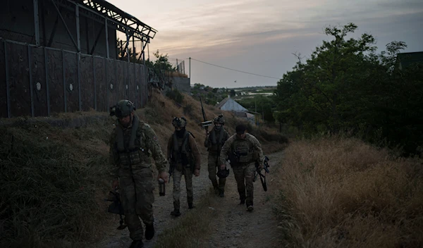 Ukraine Special Operations Forces return from a night mission in Kherson region on June 10, 2023. (AP)