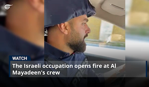 The Israeli occupation opens fire at Al Mayadeen's crew