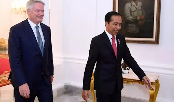 OECD Secretary-General Mathias Cormann and President Joko "Jokowi" Widodo meet at the Merdeka Palace in Jakarta on August 10, 2023. (Photo Courtesy of Presidential Press Bureau)