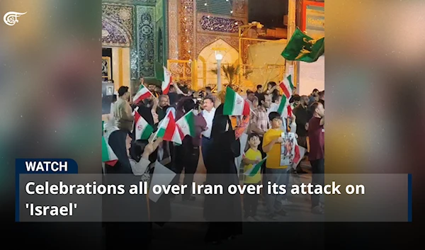 Celebrations all over Iran over its attack on 'Israel'