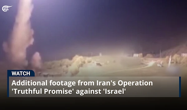 Additional footage from Iran's Operation 'Truthful Promise' against 'Israel'