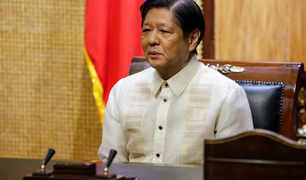 Philippines' President Ferdinand Marcos Jr. looks on as he meets with US Secretary of State Antony Blinken, unseen, at Malacanang Palace in Manila, Philippines Tuesday, March 19, 2024. (AP)