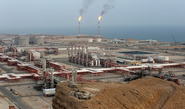 This March 16, 2019 file photo, shows natural gas refineries at the South Pars gas field on the northern coast of the Persian Gulf, in Asaluyeh, Iran.(AP)