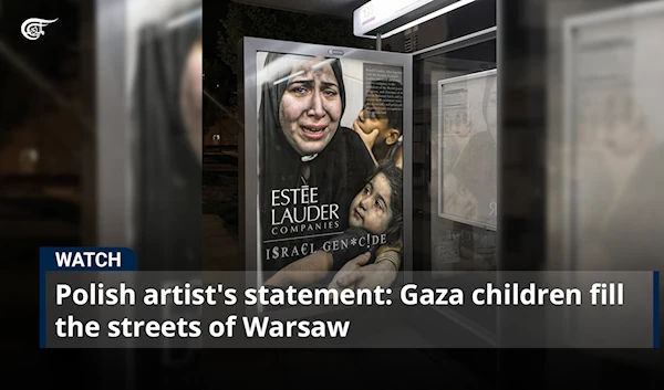 Polish artist's statement: Gaza children fill the streets of Warsaw