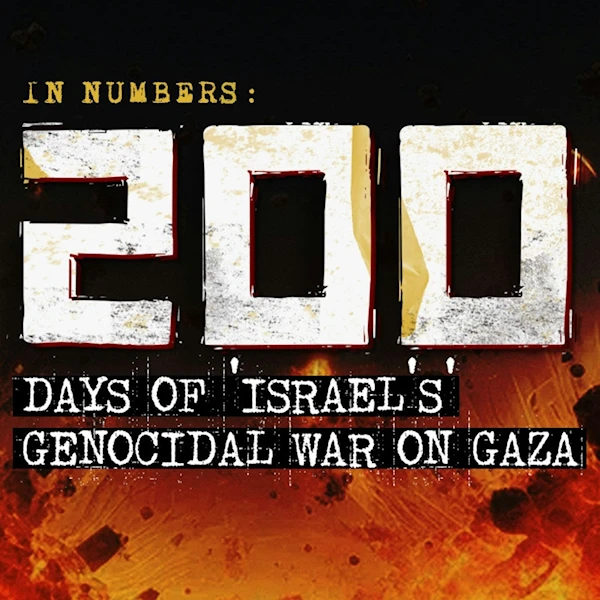 In numbers: 200 days of 'Israel's' genocidal war on Gaza