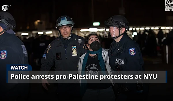 Police arrests pro-Palestine protesters at NYU