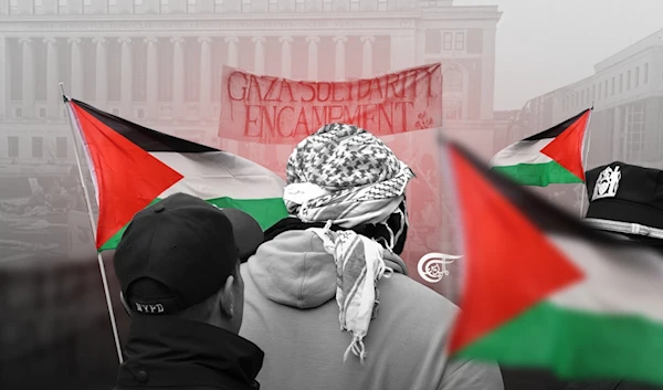 How Columbia University is the new face of the Intellectual Intifada (Illustrated by: Hady Dbouq, Al Mayadeen English)