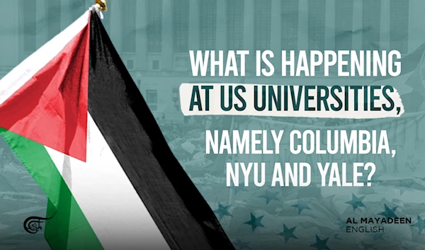 What is happening at US universities, namely Columbia, NYU and Yale?