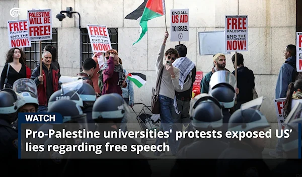 Pro-Palestine universities' protests exposed US’ lies regarding free speech